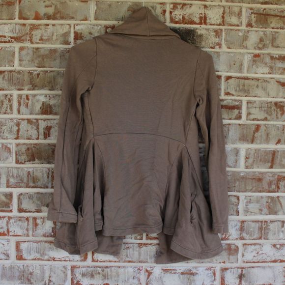 Free People Swing Peplum Pocket Cardigan Sweater - Picture 2 of 7